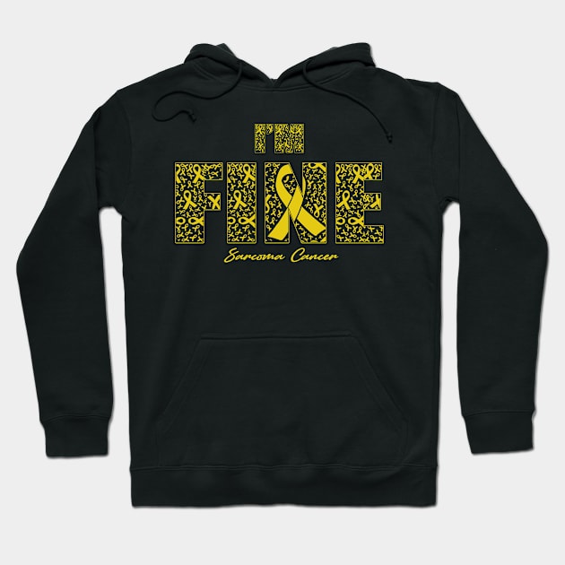 Sarcoma Cancer Awareness Fine Ribbons - In This Family We Fight Together Hoodie by BoongMie